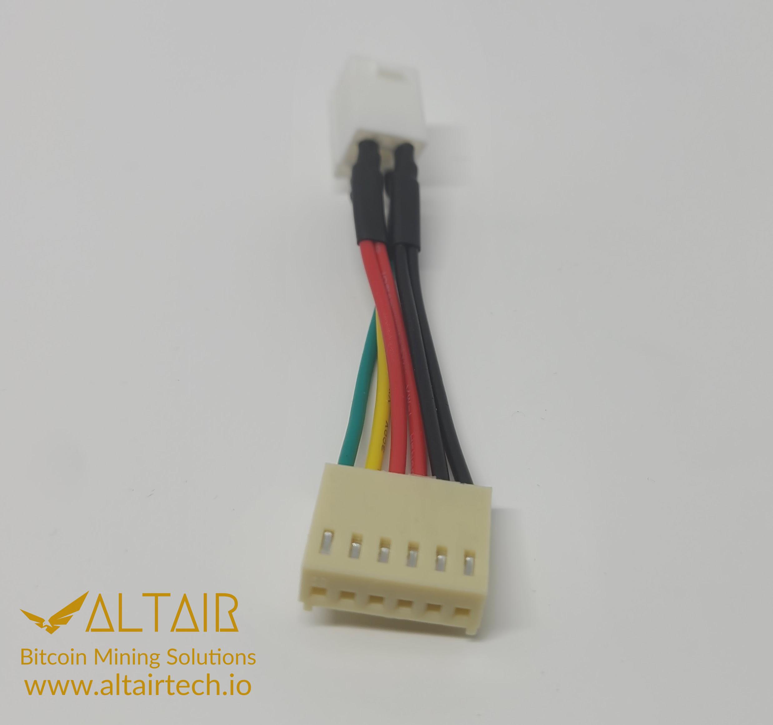 Whatsminer Flat plug to square plug adapter