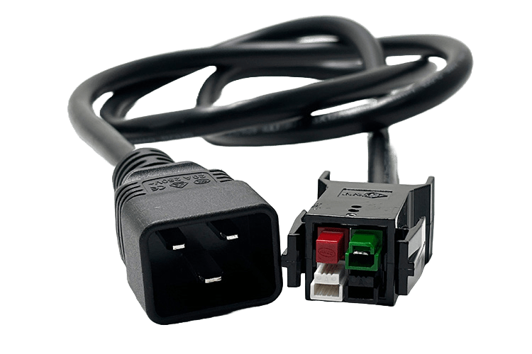 IEC C20 to Canaan Avalon A14/A15 series power cord, 12 AWG, 20A, 5ft