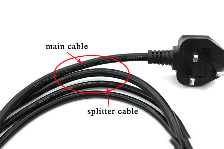 C13 16A to dual 10A Power Cable