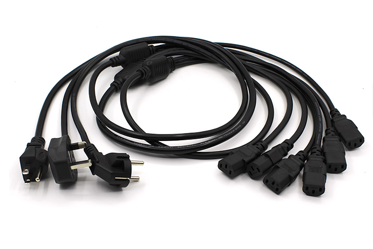 C13 16A to dual 10A Power Cable