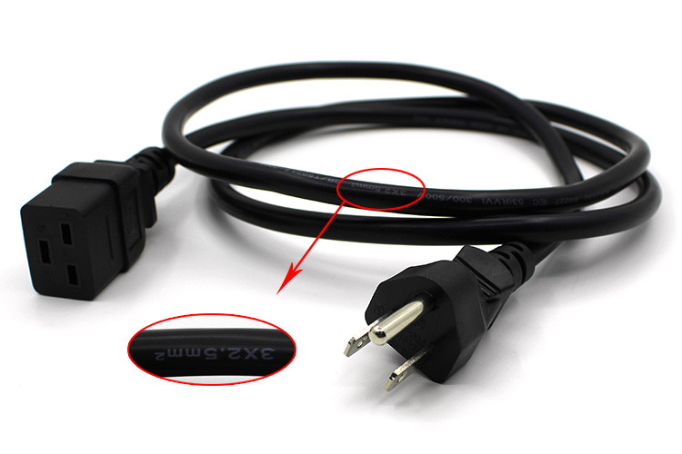 C19 16A UK US EU plug Power Cable