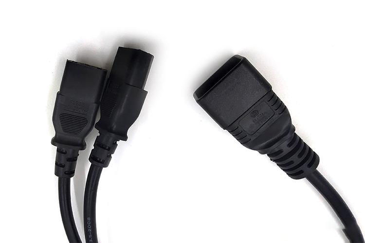 C20 to dual C13 splitter Power Cable