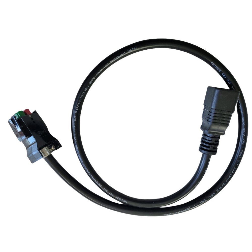 IEC C20 to Canaan Avalon A14/A15 series power cord, 12 AWG, 20A, 5ft