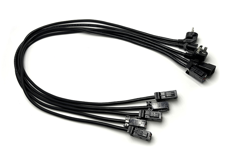 C20 US UK EU P33 AU plug to P13 4pin Power Cable