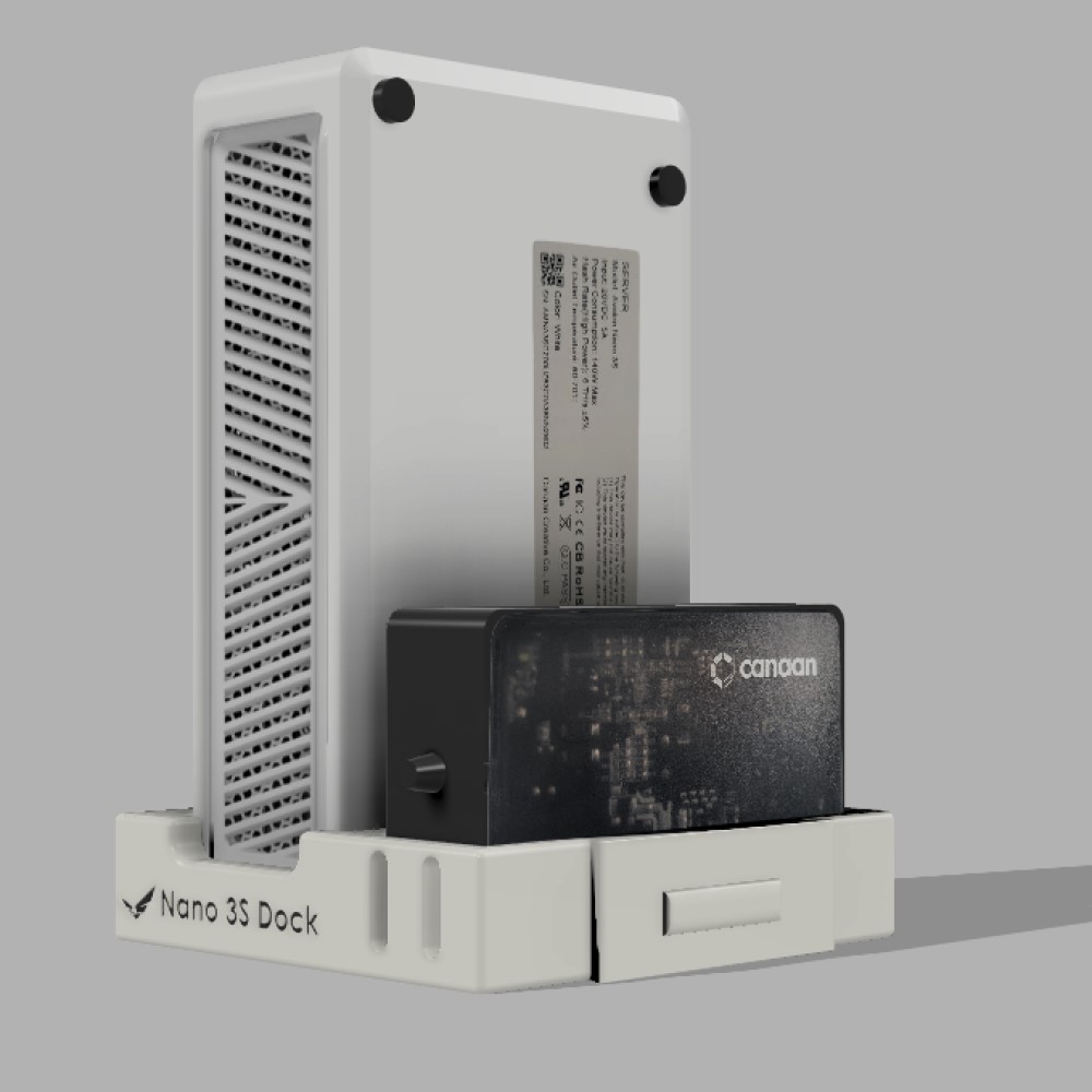Nano 3S Dock – Modular Interlocking Stand for Avalon Nano 3S Bitcoin Miners