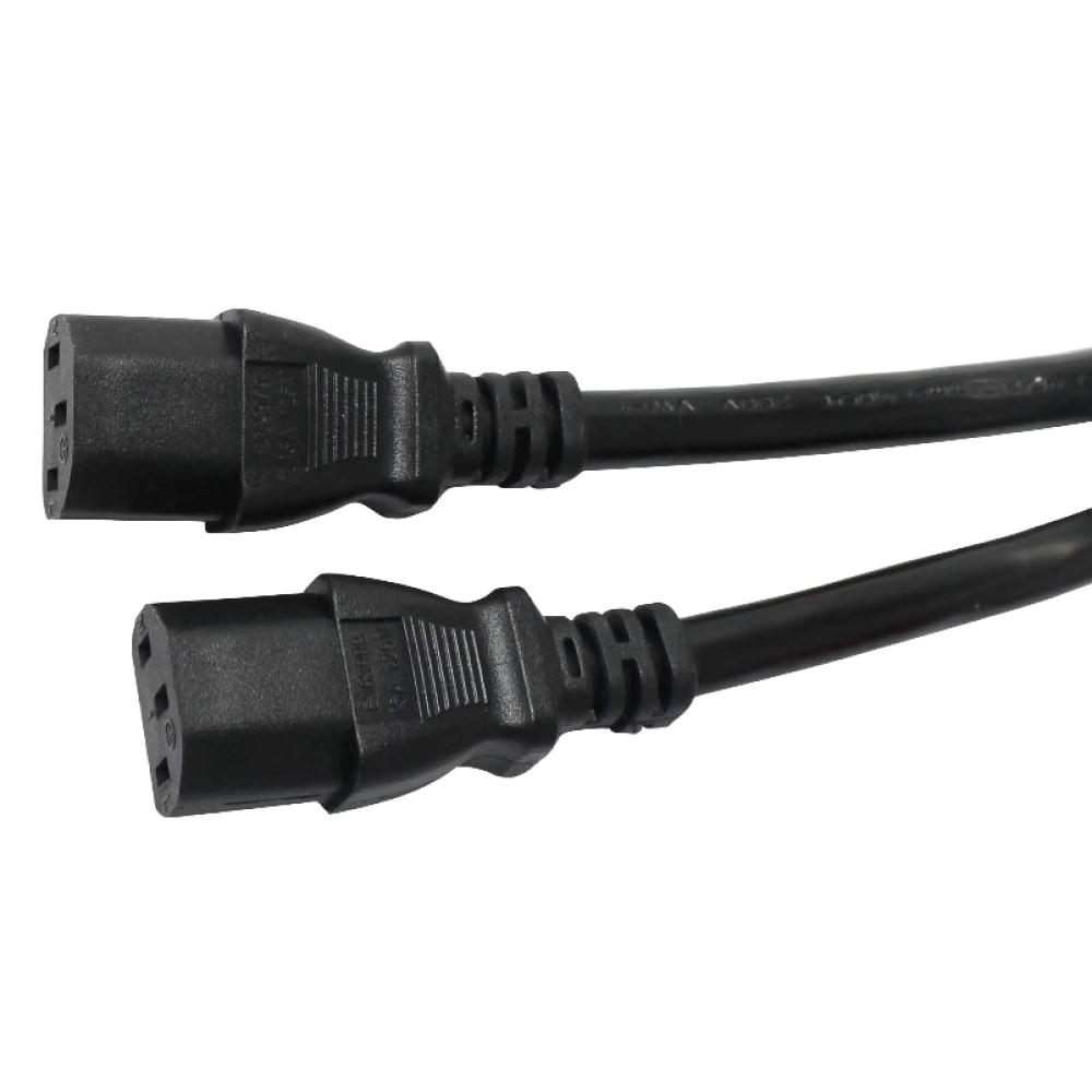 P33 (PA45) to dual IEC C13 Heavy Duty Power Cord, 12 AWG, 20A, 4ft