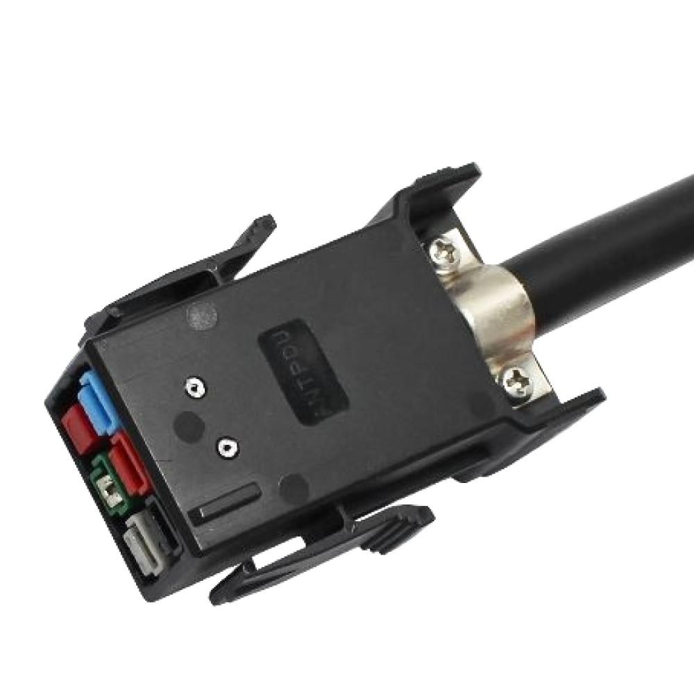P33 (PA45) to dual IEC C13 Heavy Duty Power Cord, 12 AWG, 20A, 4ft
