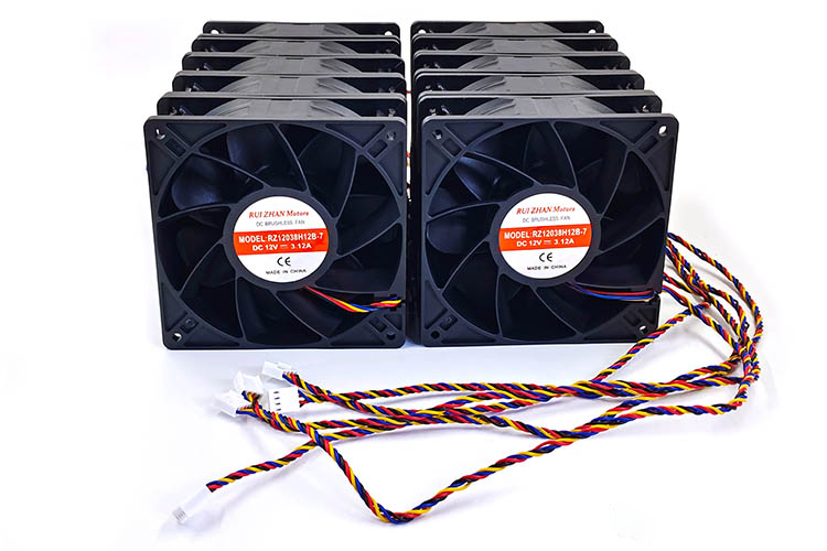 RZ12038H12B-7 cooling fan 120mm Miner Fan