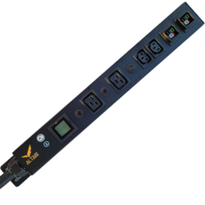 Leo Metered PDU, 50A, 1U, 240V, 12000W, NEMA 14-50P Plug