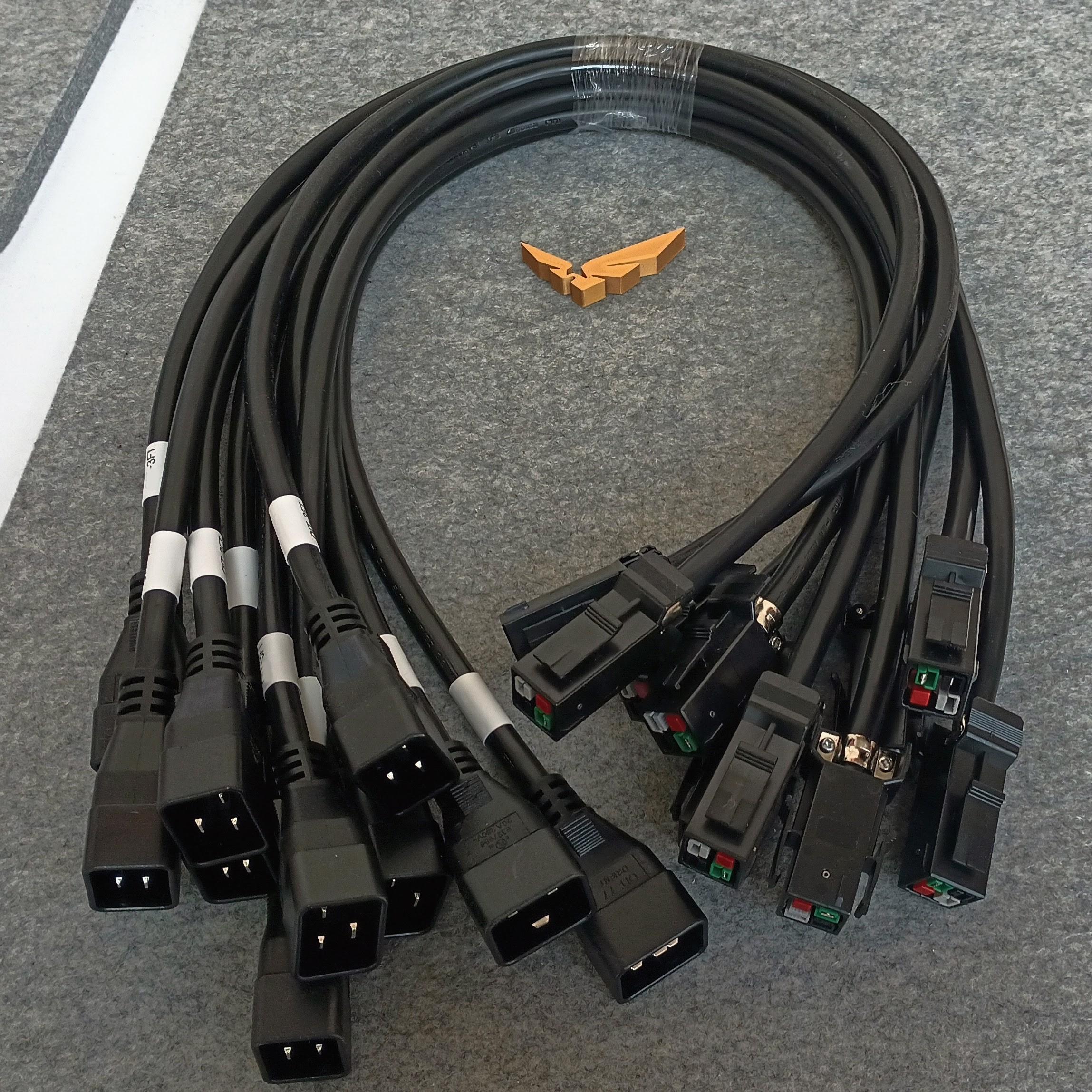 IEC C20 to P13 Heavy Duty Power Cord, 12 AWG, 20A